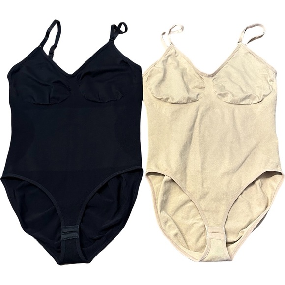 NWOT 2 Pack Shaping One Piece Bodysuits - Picture 4 of 12